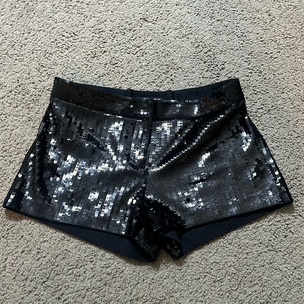 Express black sequin shorts - size 0